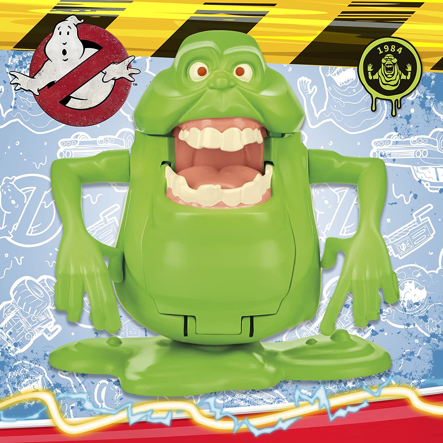 Ghostbusters Classic 1984 Slimer Action Figure - Collectible Toy for Fans, Halloween Decor & Movie Memorabilia Display