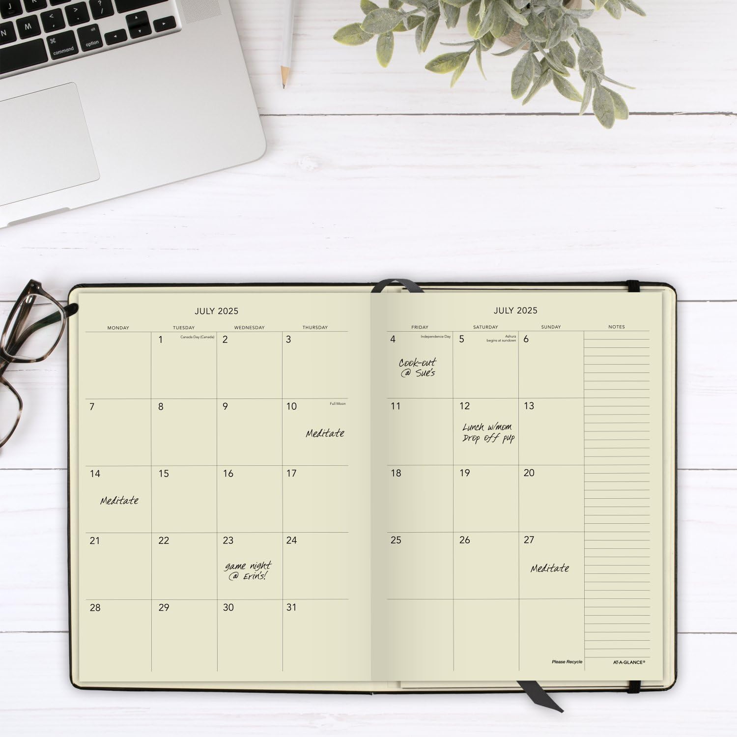 AT-A-GLANCE 2024-2025 Academic Planner - Weekly & Monthly Schedule Book with Hourly Appointments, 7.5