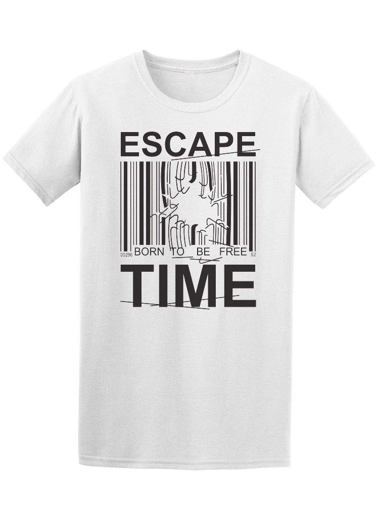 Escape Time 'Born to Be Free' Graphic T-Shirt for Men | Soft Cotton Casual Tee | Perfect for Streetwear, Weekend Outings & Music Festivals