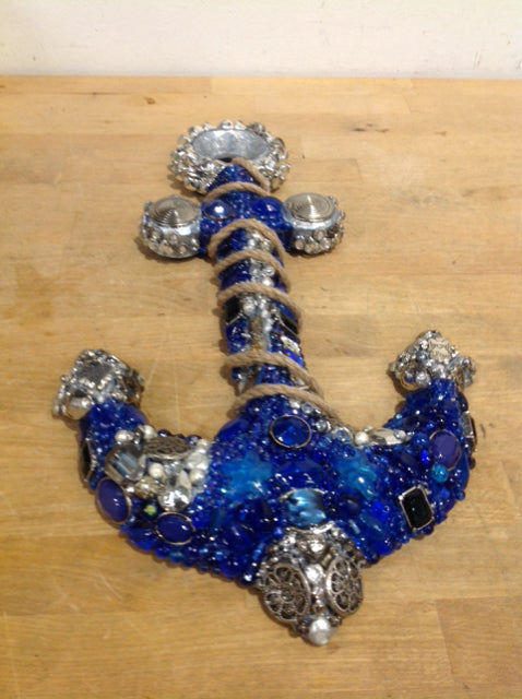 10 X 18 Anchor Ocean Bound by Susan David - Nautical Decor for Beach House, Coastal Living Room & Sailor-Themed Bedroom