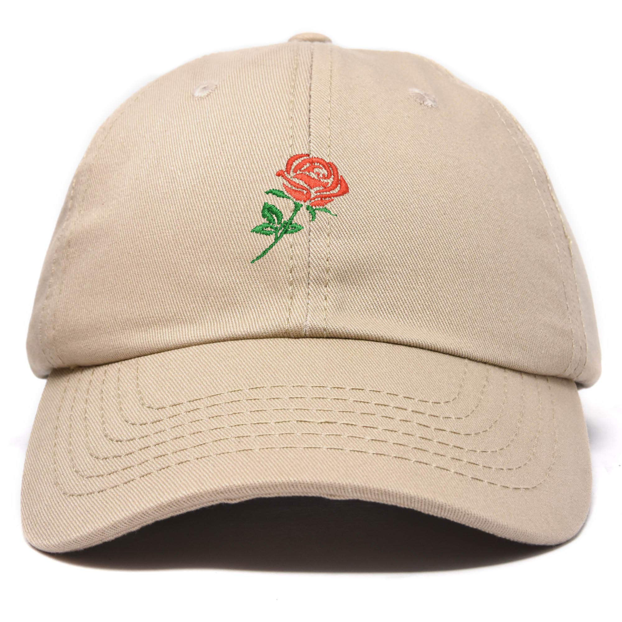 Premium DALIX Red Rose Embroidered Baseball Cap for Women - Stylish & Comfortable Hat for Outdoor Activities, Sports, and Fashion