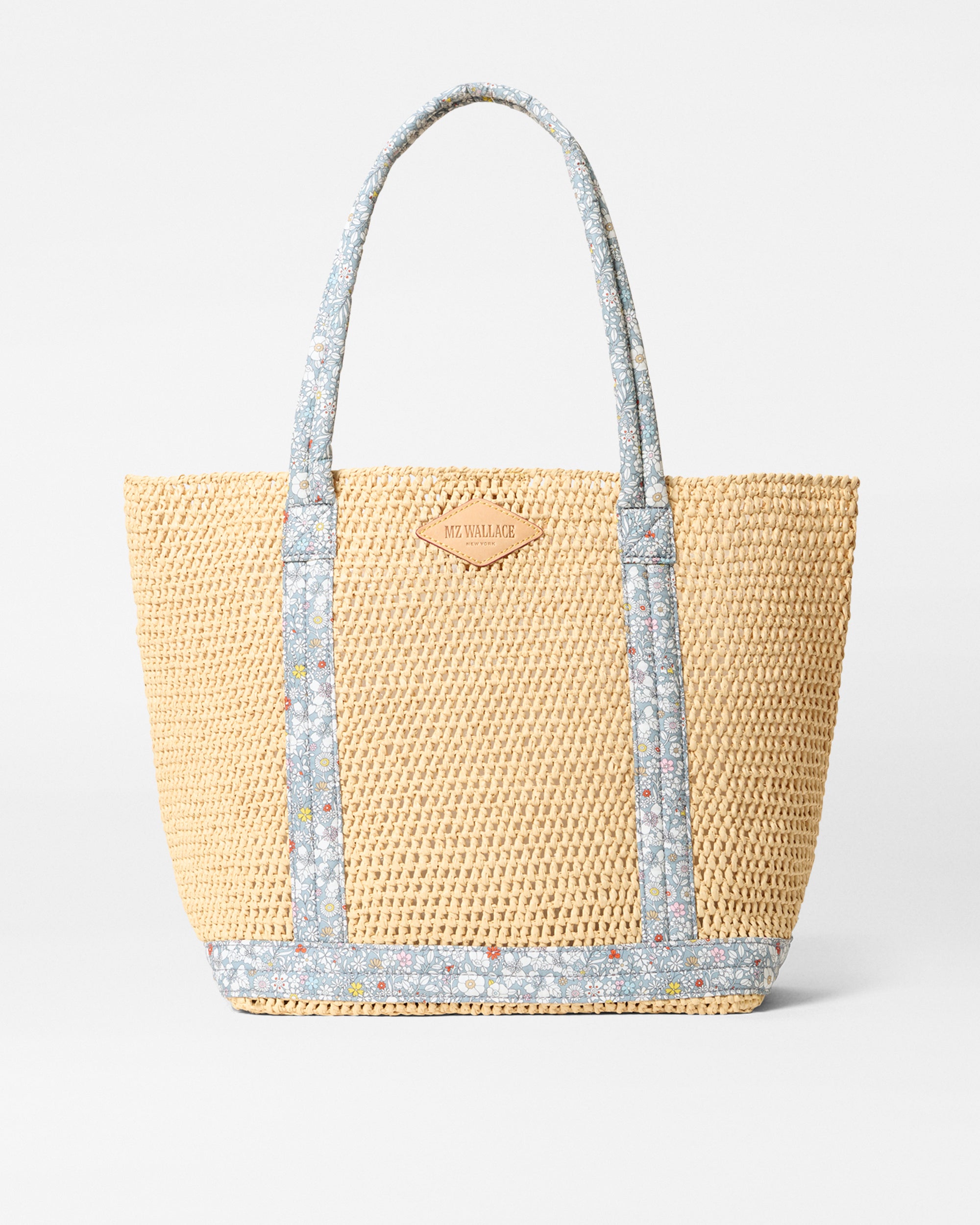 June's Meadow Medium Crochet Tote Bag - Handmade Cotton Boho Beach Bag for Women - Perfect for Summer Outings, Farmers Market & Picnics