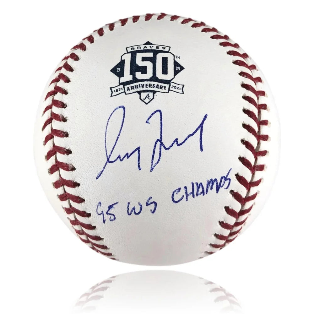 Greg Maddux Autographed 1995 World Series Baseball - Atlanta Braves Championship - BAS COA Certified - Perfect for Sports Memorabilia Collections & Baseball Fan Gifts