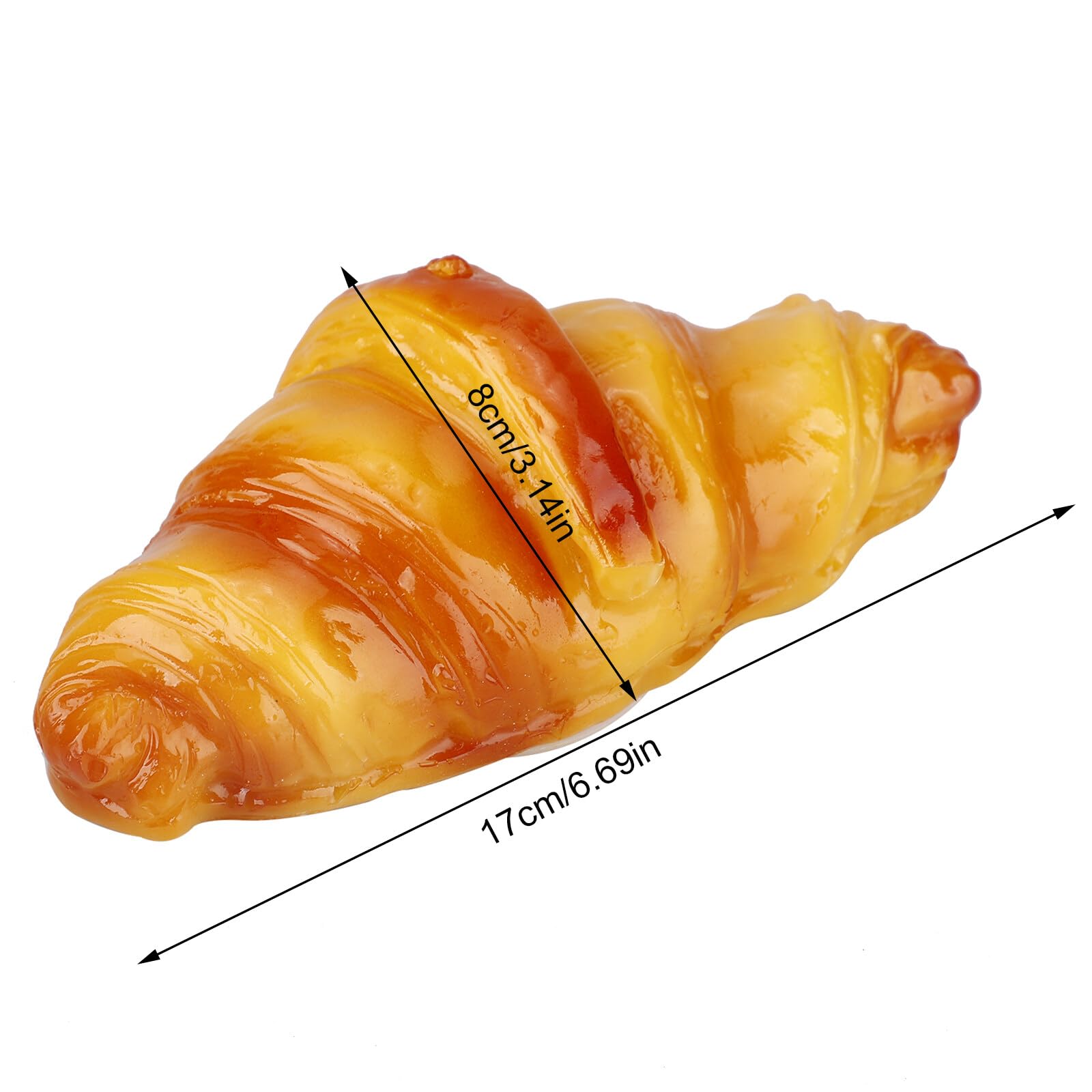 3D LED Croissant Night Light - Funny Bread Lamp for Bedroom, Bedside, Home Decor - Battery Operated Simulation Light - Perfect Gift for Kitchen, Kids Room & Cozy Ambiance Lighting