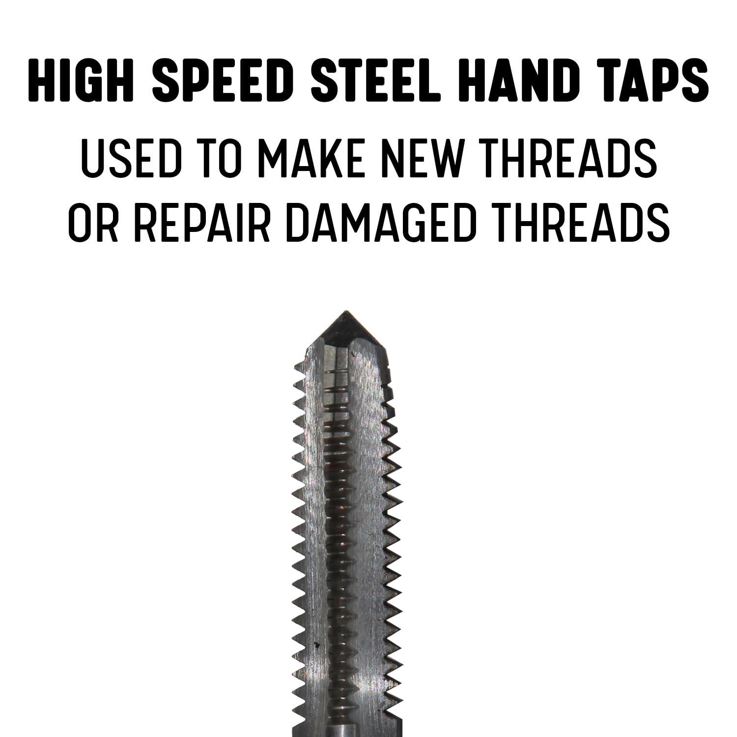 Drill America 2-56 High Speed Steel Taper Tap, T/A Series - Precision Threading Tool for Metalworking & DIY Projects