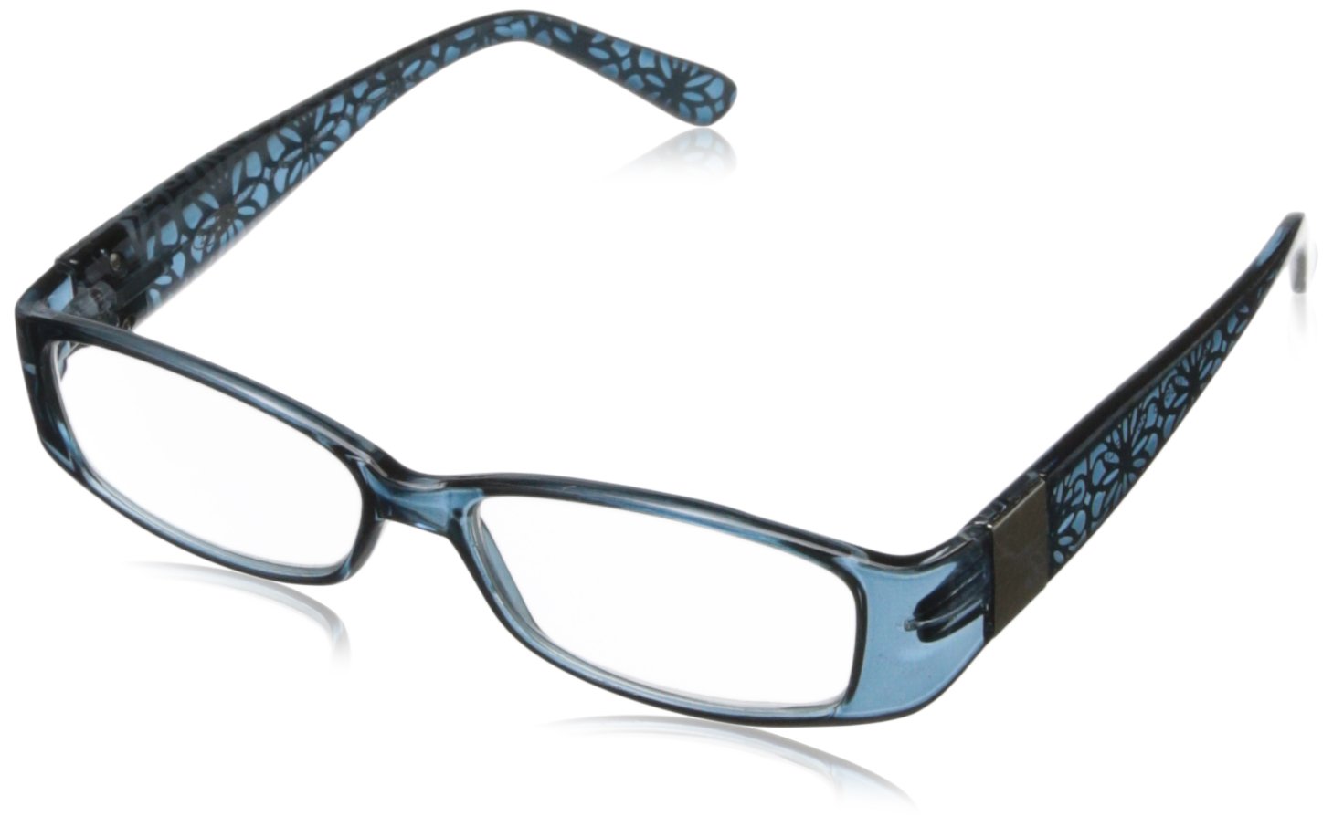 Foster Grant Women's Fashionable Rectangular Reading Glasses +1.00 to +3.50 Strength - Lightweight & Stylish for Reading, Working, and Computer Use