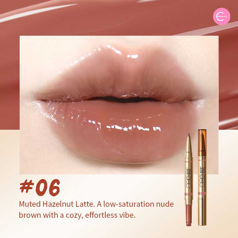 OUT OF OFFICE Dual Ended Sculpting Lip Gloss - Plumping & Hydrating Lipstick for Full Lips - Perfect for Day to Night Makeup & Special Occasions