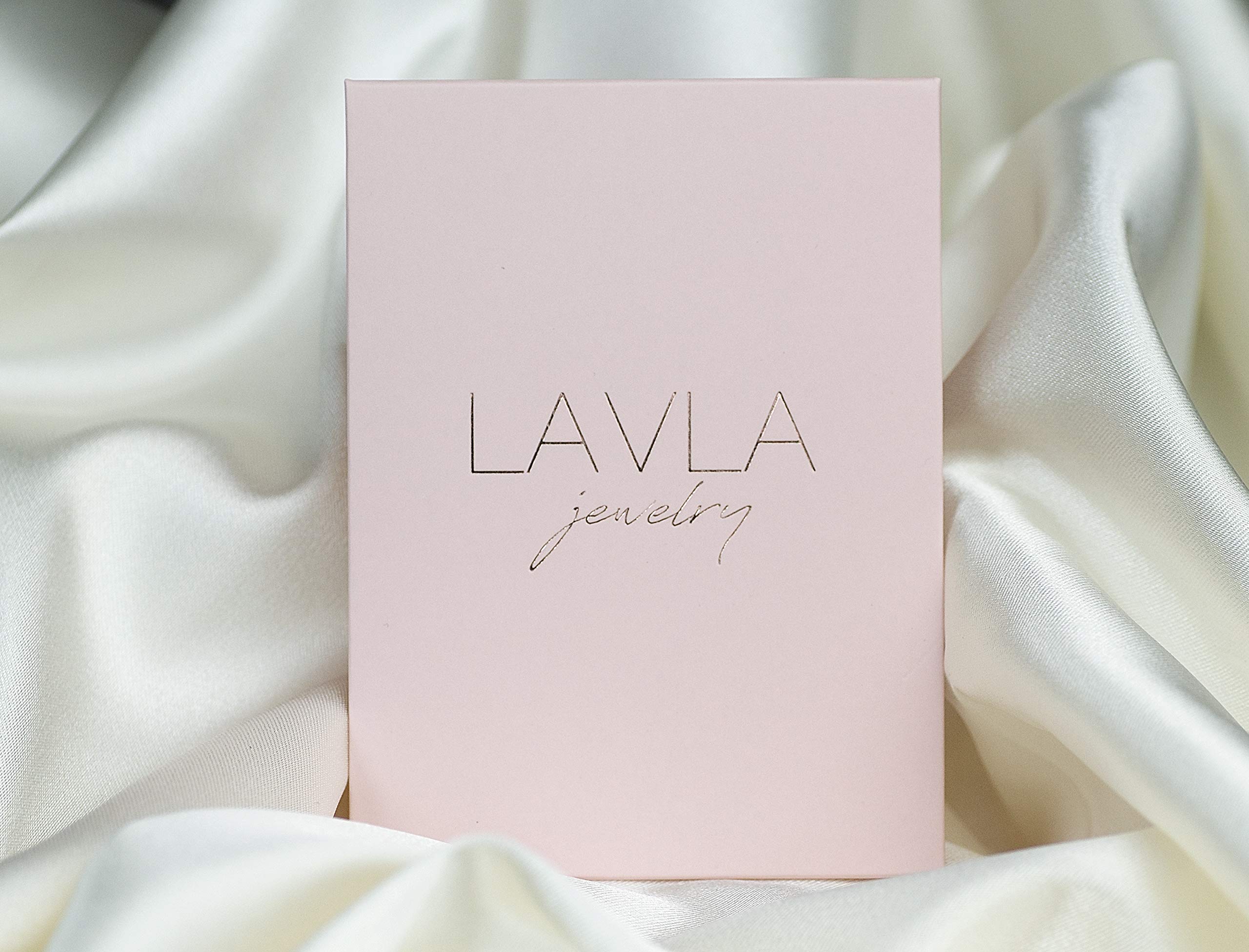 LAVLA Women's Dainty Initial Necklace - 18K Gold Plated Cubic Zirconia Letter Pendant with Colorful Crystals | Personalized Name Jewelry Gift for Her | Perfect for Birthdays, Anniversaries & Everyday Elegance