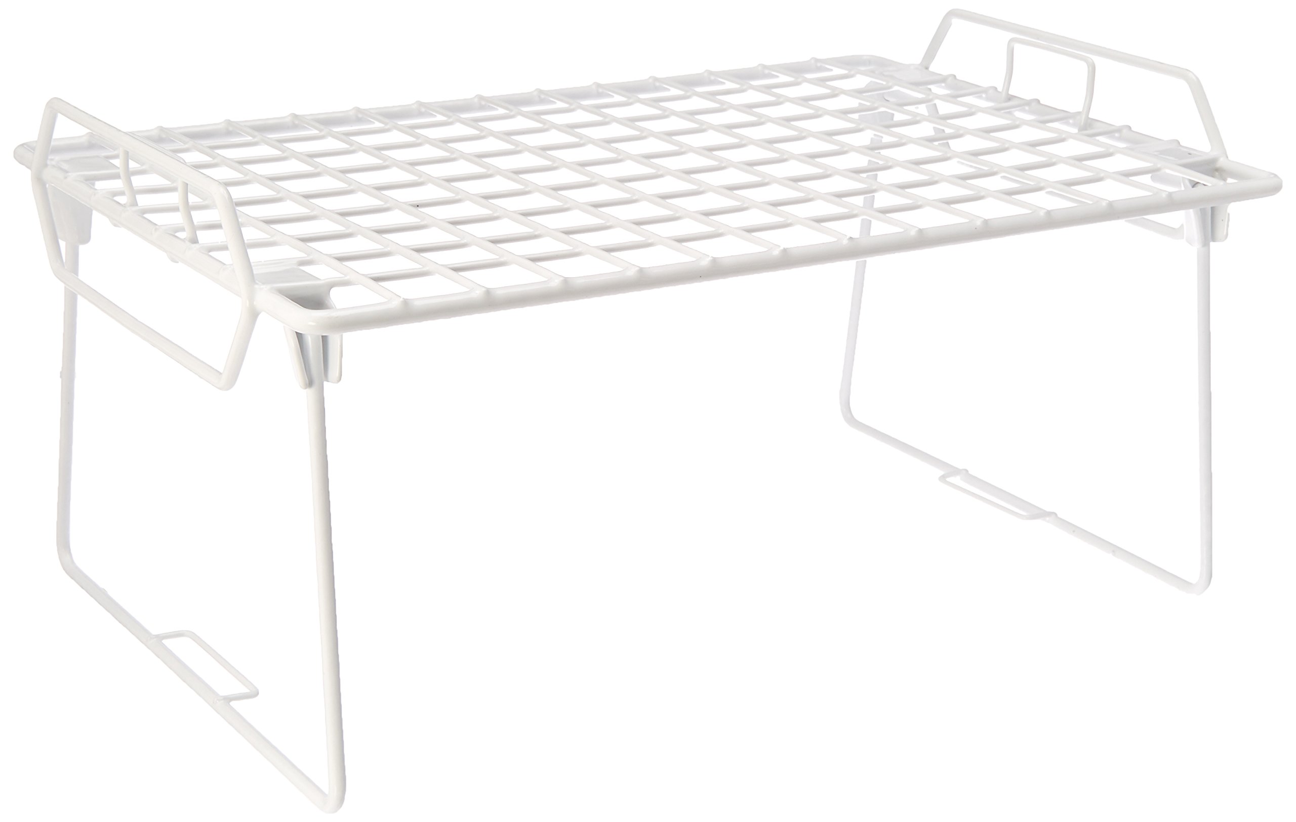 Whitmor Wire Grid Stacking Utility Shelf - Heavy Duty Metal Storage Rack for Garage, Closet, Pantry Organization - Perfect for Home, Office & Warehouse Storage Solutions