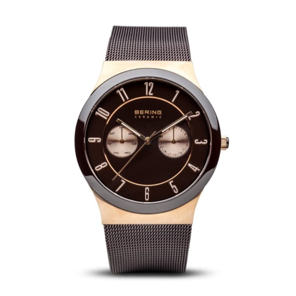 BERING 32139 265 Men's Luxury Stainless Steel Watch - Waterproof Chronograph for Business, Casual & Outdoor Activities