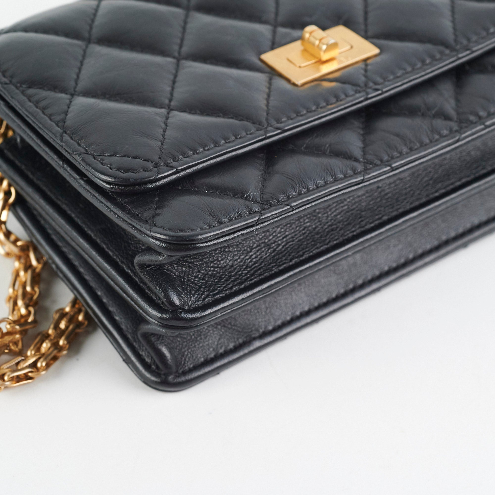 Chanel Reissue Mini Wallet on Chain WOC Black Crossbody Bag - Luxury Designer Handbag for Women, Perfect for Evening Parties & Date Nights