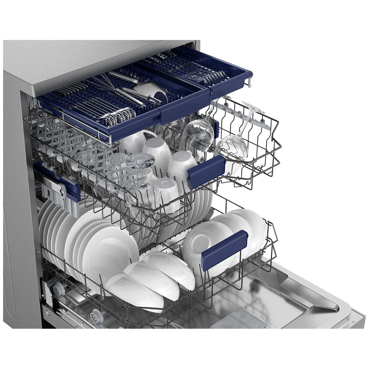 Westinghouse 60cm Built-In Dishwasher with Auto Door - Stainless Steel WSF6606XB for Modern Kitchens | Perfect for Small Families & Compact Spaces