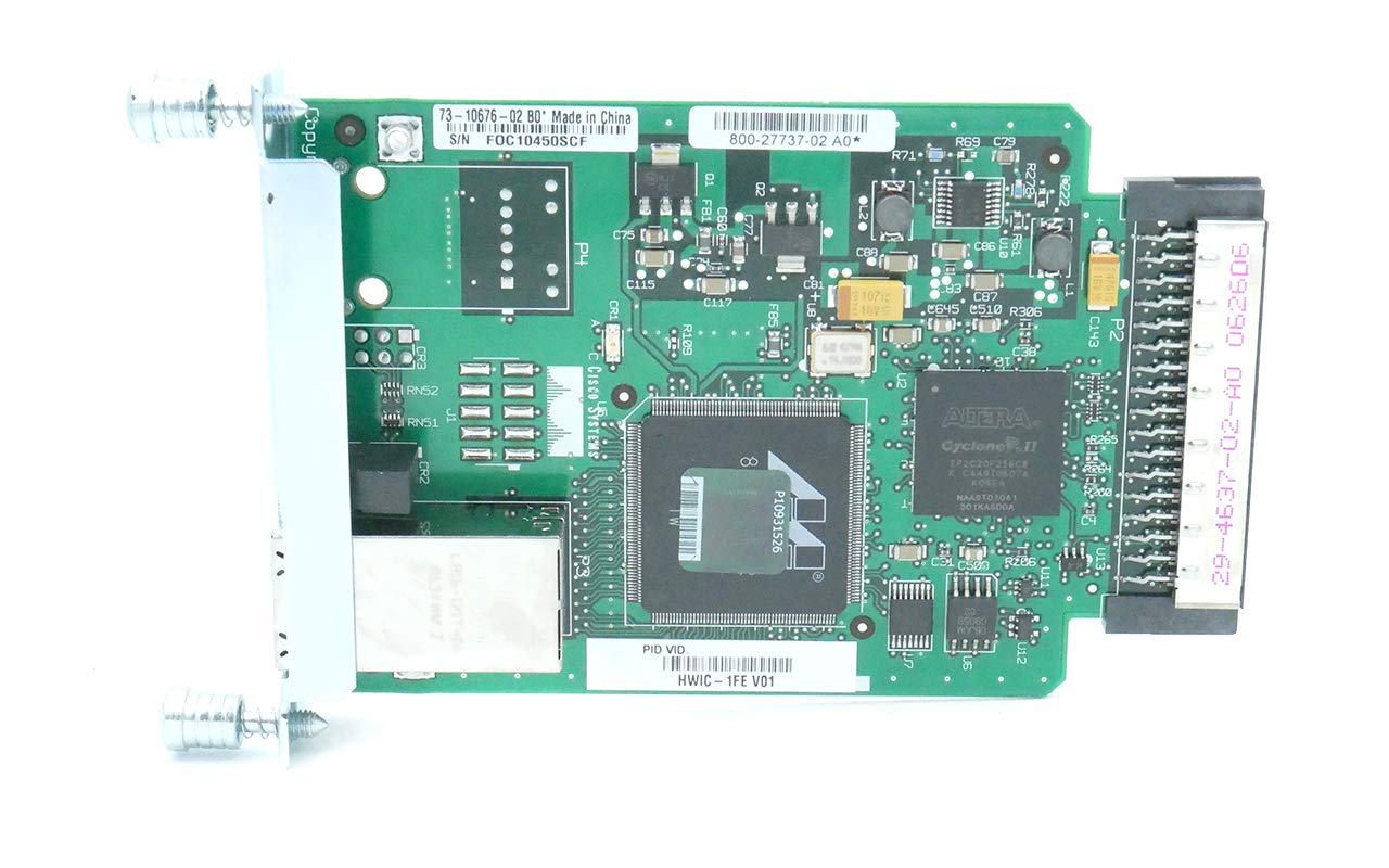 Cisco HWIC-1FE 1-Port Fast Ethernet WIC Network Interface Card - High-Speed Connectivity for Routers & Switches - Ideal for Small Business & Enterprise Networks
