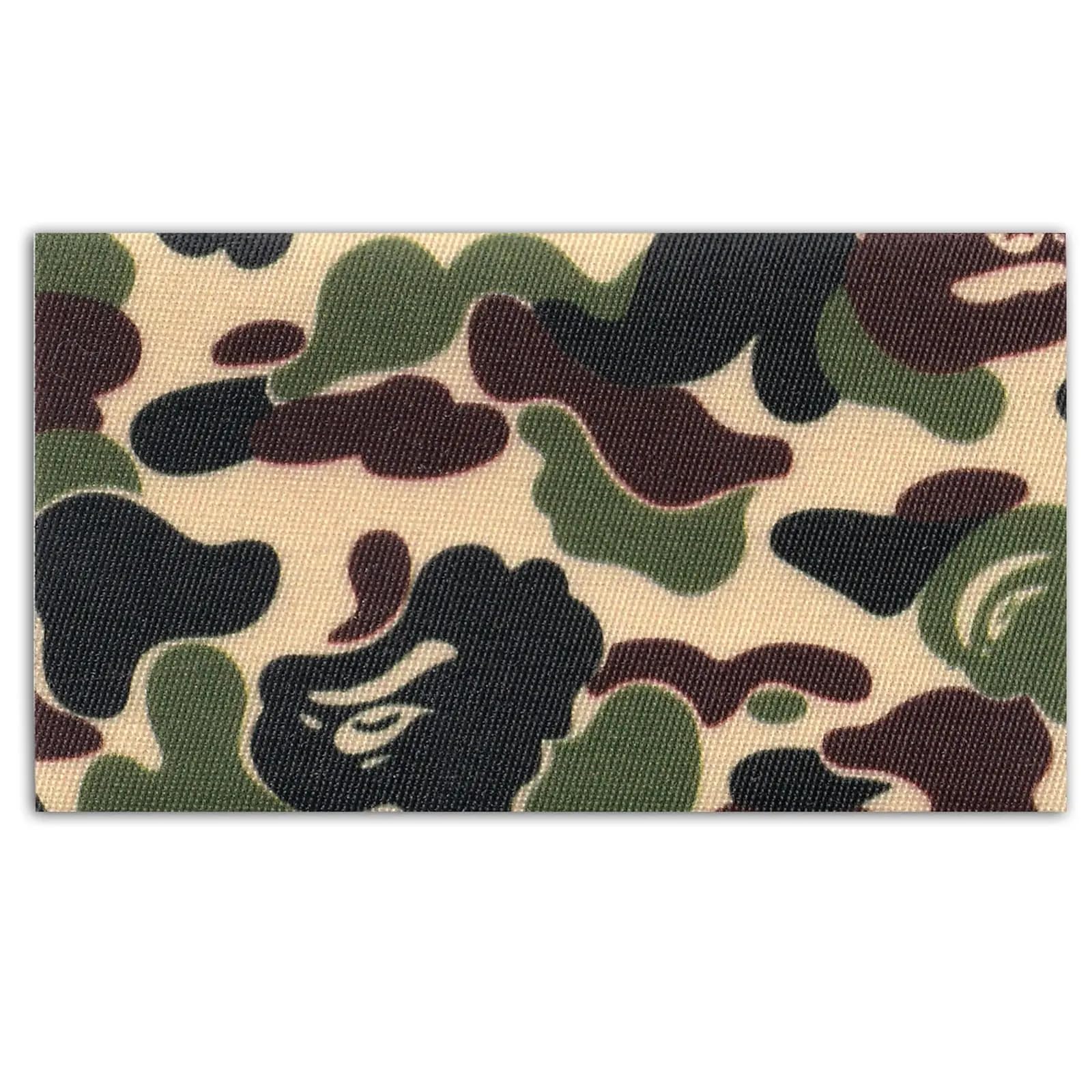 Green Camouflage Iron-On Patch Cover - Military Style Box Pattern for Jackets, Bags & DIY Crafts | Durable Fabric Repair for Outdoor Gear & Tactical Clothing