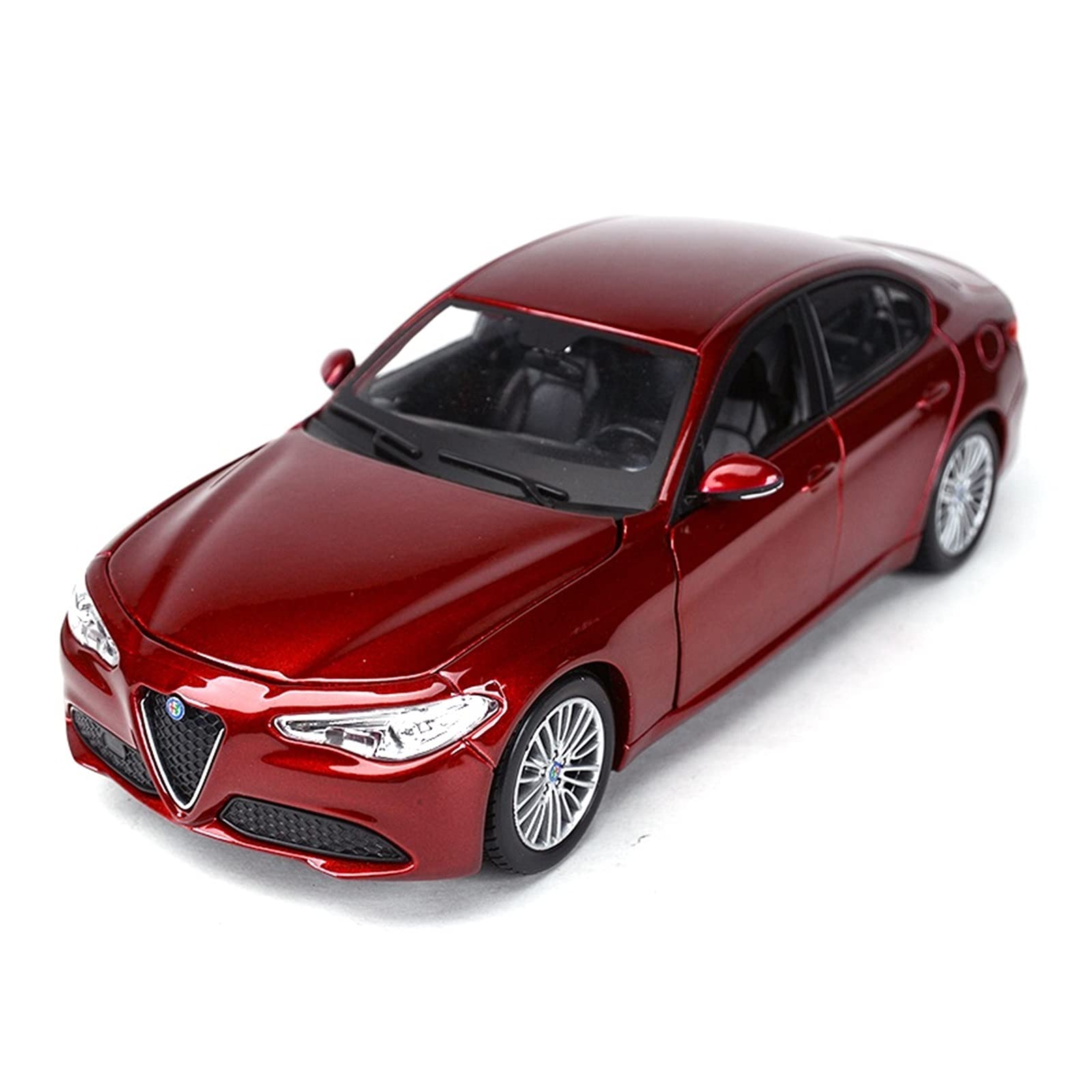 Alfa Romeo Giulia 1/24 Scale Alloy Toy Car Model - Red, Perfect for Boys' Collection, Simulation Car Ornaments, Ideal for Display, Gifts, and Decorative Use