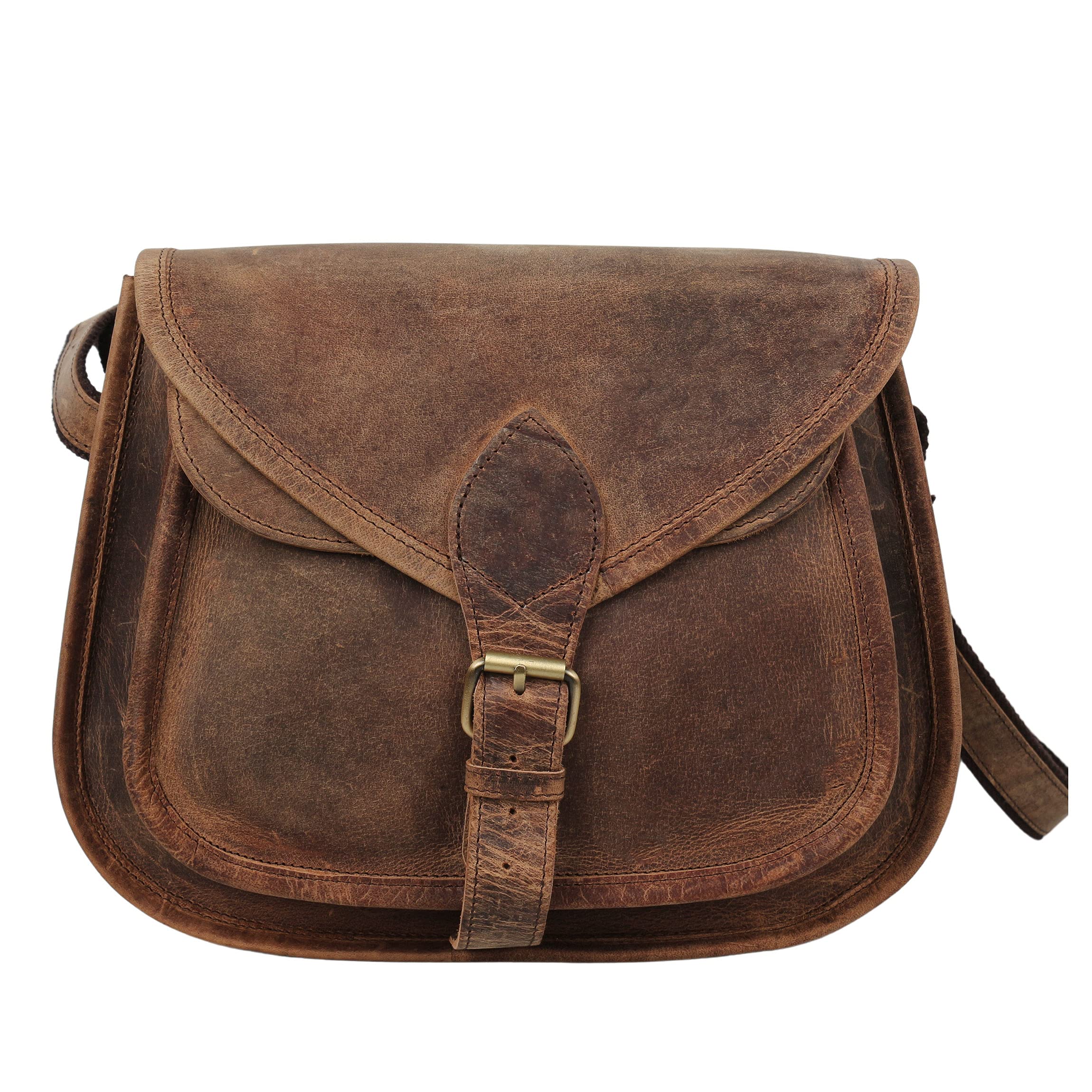 Women's Leather Crossbody Bag - Travel Tote & Shoulder Purse for Daily Use