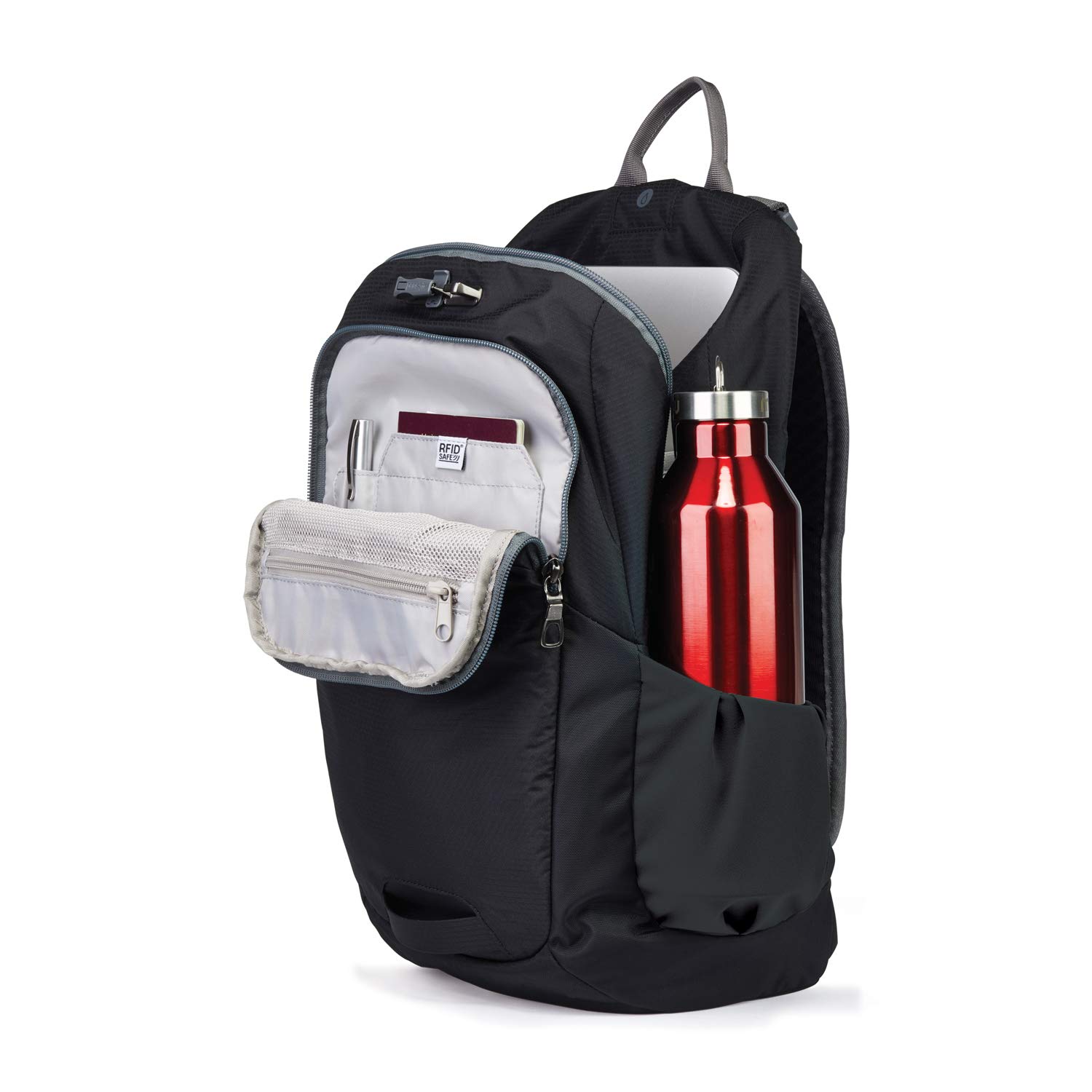 Pacsafe Venturesafe G3 15L Anti-Theft Travel Backpack - 100D Nylon Diamond Ripstop, Daypack & Hiking Backpack with Security Technology - Perfect for Commuting, Outdoor Adventures & Urban Exploration