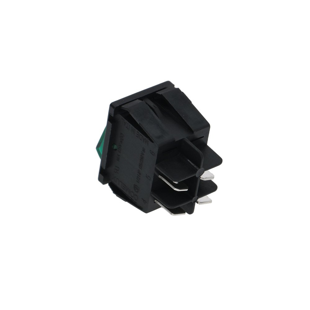 2-Pole On/Off Toggle Switch - Heavy Duty Electrical Switch for Home Appliances, Industrial Equipment & DIY Projects | Durable Green Power Switch for Control Panels, Machinery & Electrical Systems