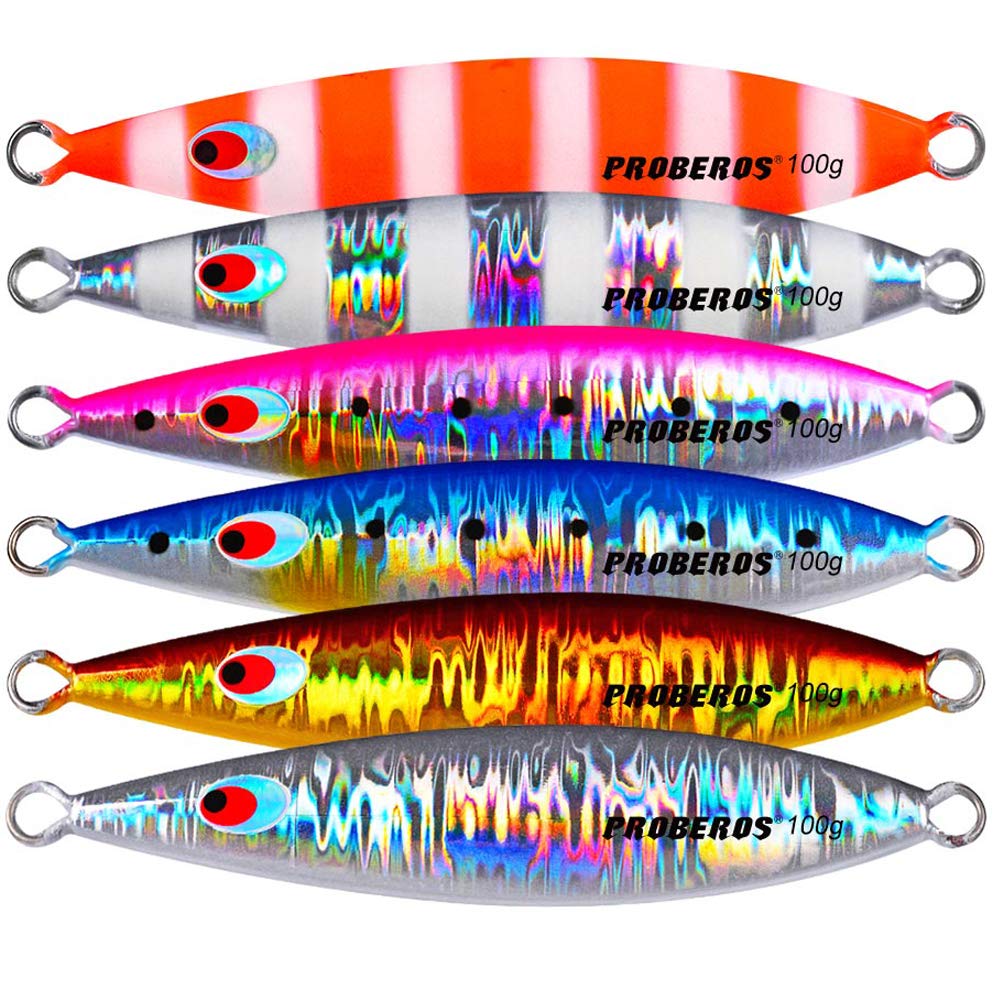Premium Saltwater Fishing Jigs - Slow & Vertical Jigging Lures for Bass, Tuna & Snapper - Ideal for Deep Sea & Offshore Fishing Adventures