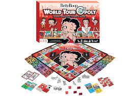 Betty Boop World Tour Monopoly Board Game - Collectible Edition for Family Game Night, Travel Theme Fun for Adults & Kids - Perfect for Parties, Gifts & Holiday Gatherings
