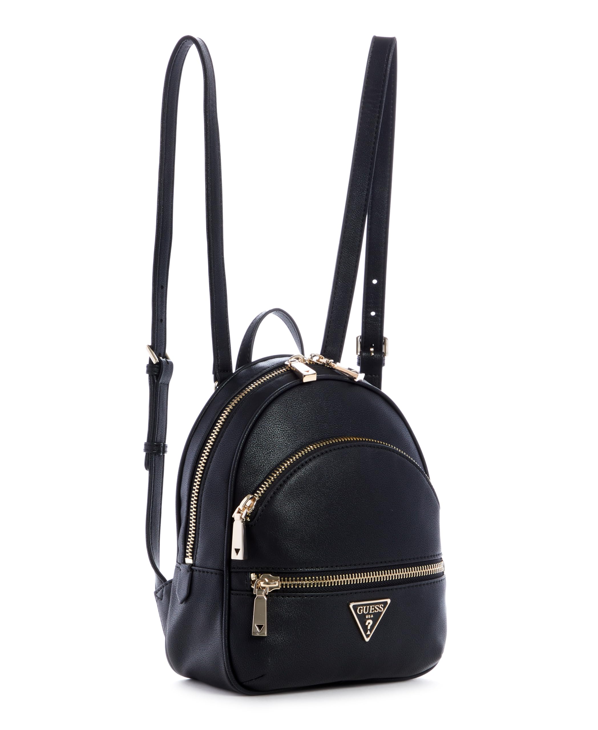 GUESS Genuine PU Leather Backpack for Women & Men - Stylish Denim Design, Durable & Spacious for School, Work, Travel & Everyday Use