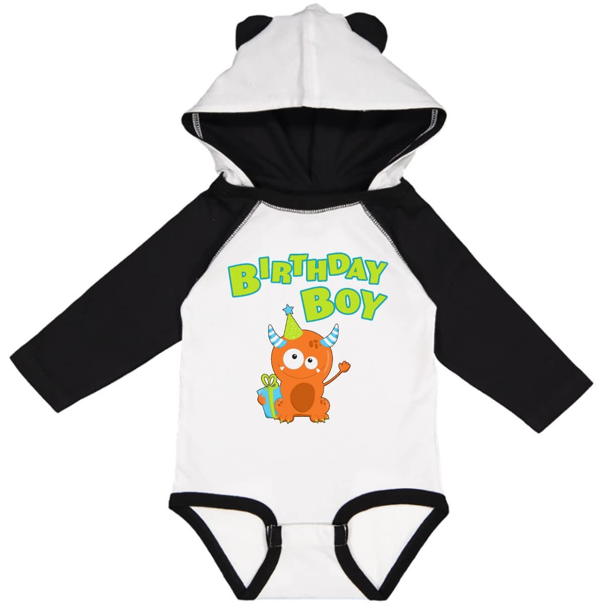 Inktastic Birthday Boy Long Sleeve Baby Bodysuit - Cute & Comfortable Infant Romper for Boys, Birthday Party Outfit, Newborn Photo Shoot, Holiday Gift