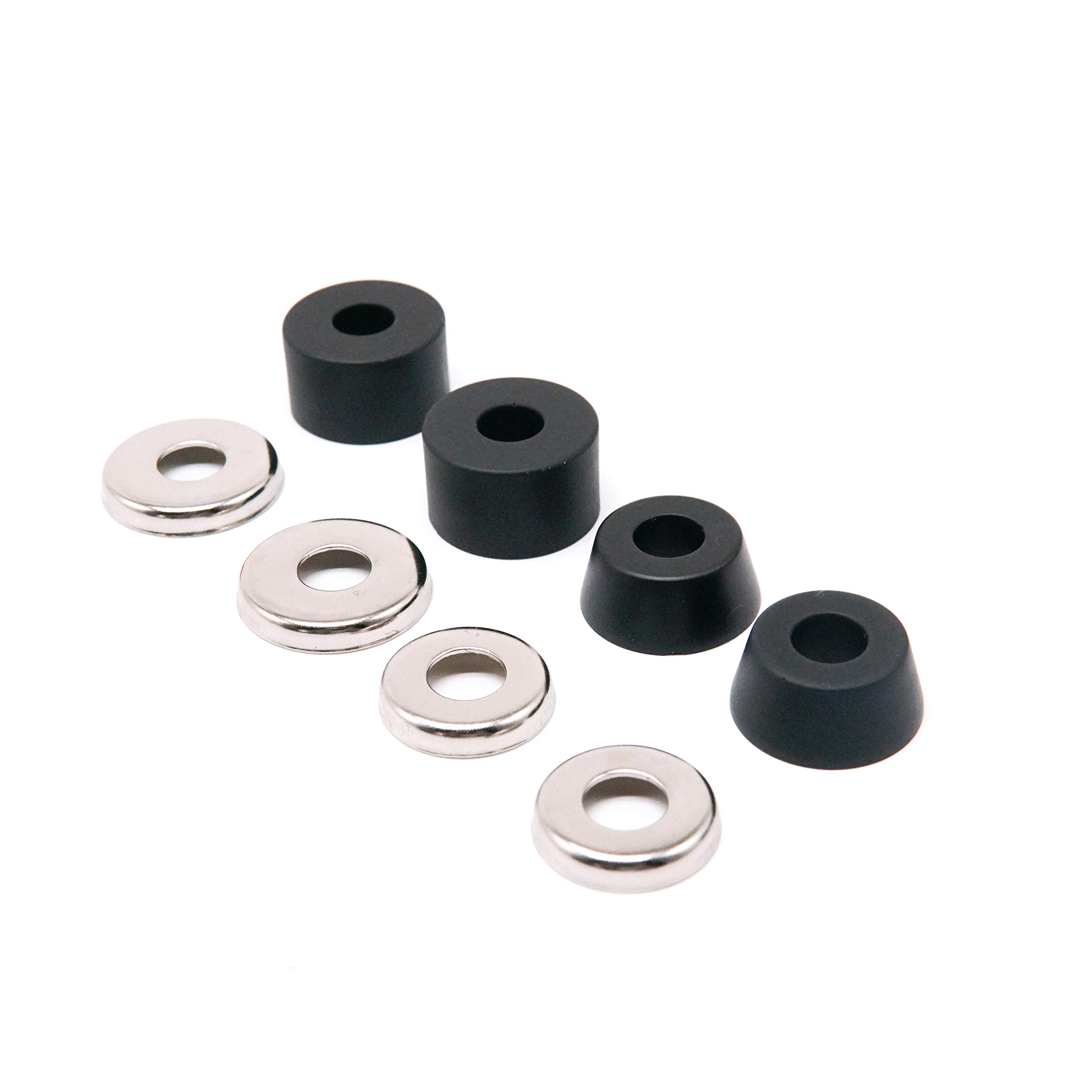 ELOS Skateboard Hardware Kit - Complete Skateboard Truck Mounting Set with Bearings, Bushings, Kingpin, Pivot Cups, Nuts & Bolts | Durable Skateboard Accessories & Replacement Parts for Smooth Riding & Tricks