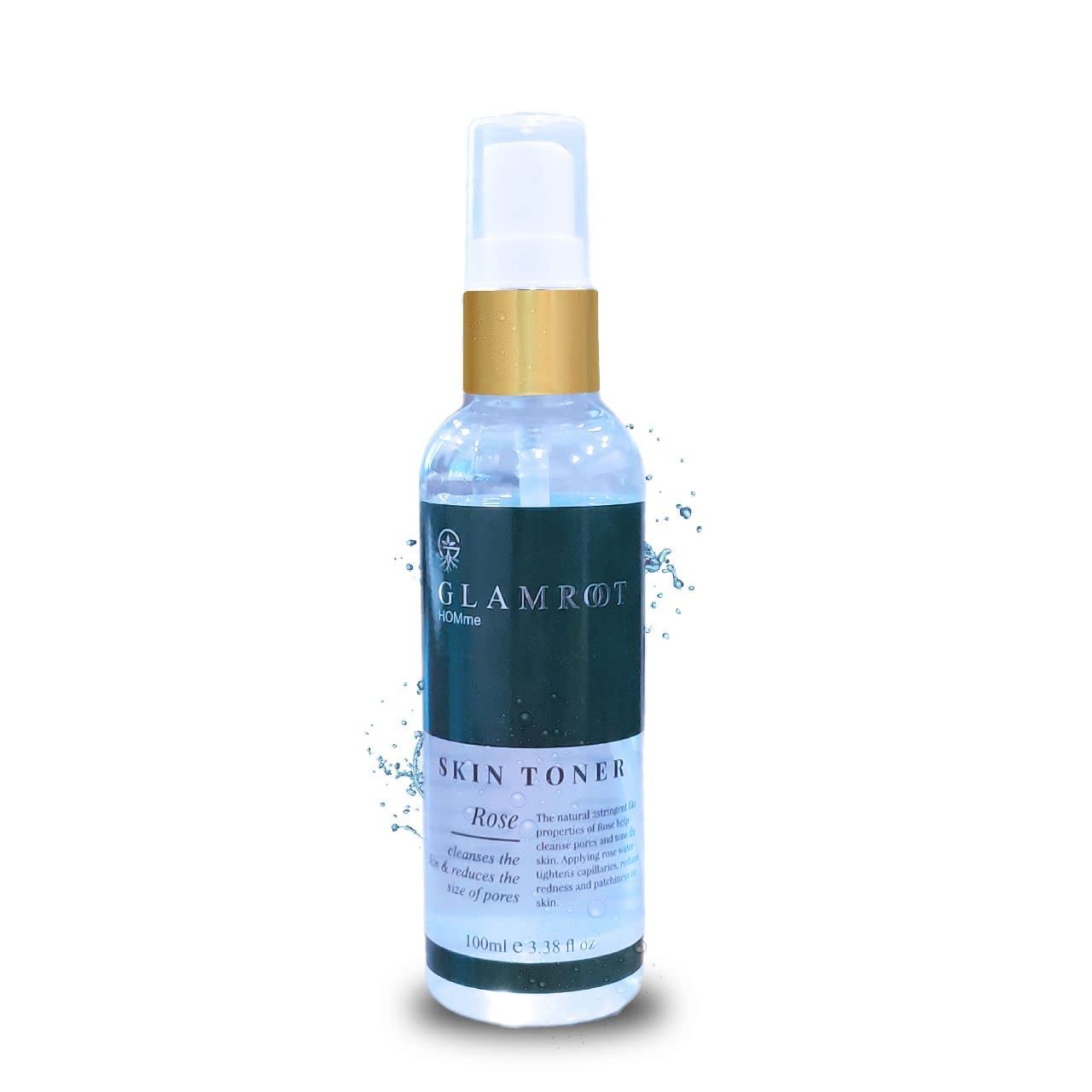 GLAMROOT Rose Skin Toner with Aloe Juice & Rose Water - Hydrating Facial Toner for Men & Women - Perfect for Daily Skincare Routine & Post-Shave Soothing