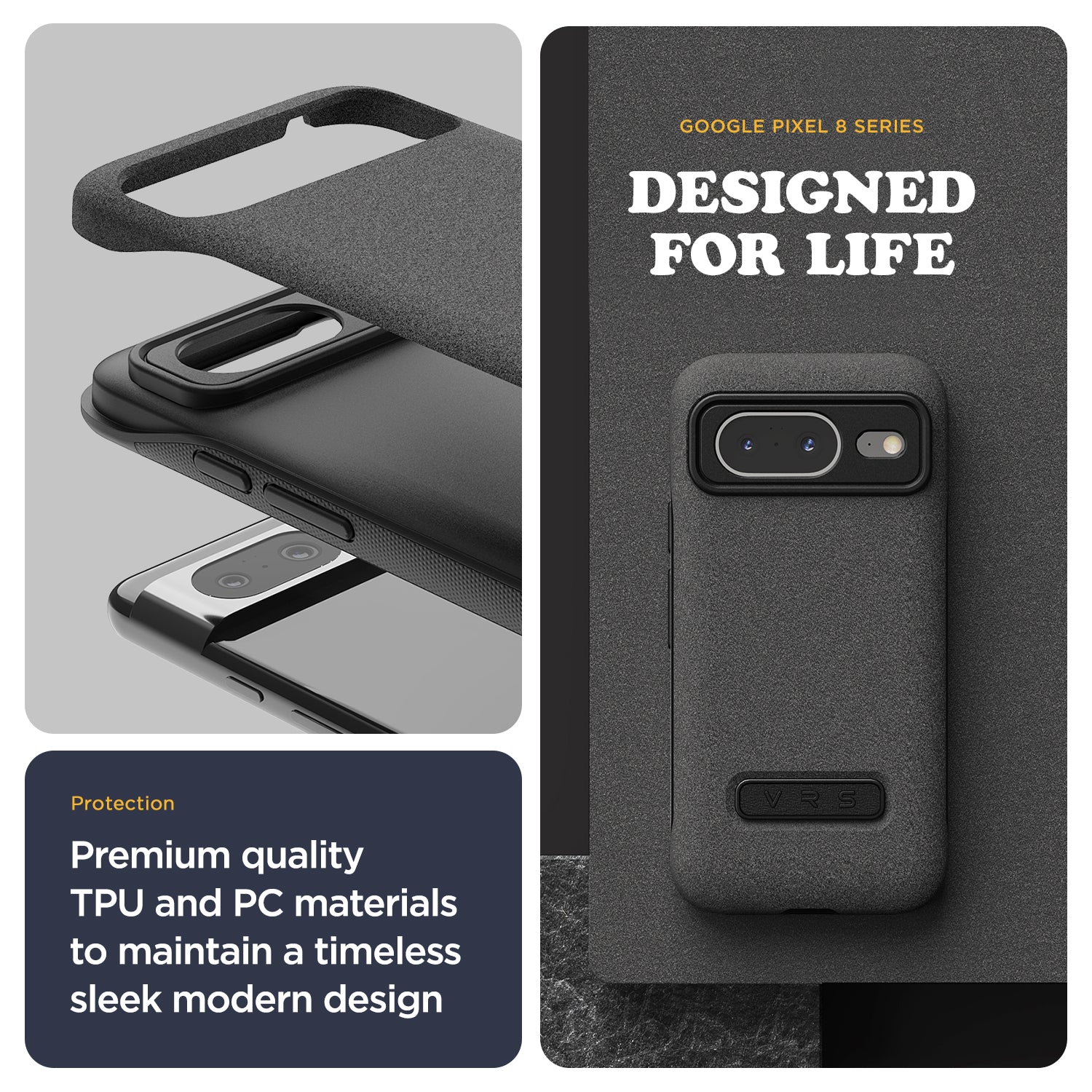 Google Pixel 8 Case - Terra Guard Modern Protective Cover | Shockproof & Slim Design for Google Pixel 8 Smartphone | Perfect for Everyday Use, Travel & Outdoor Activities