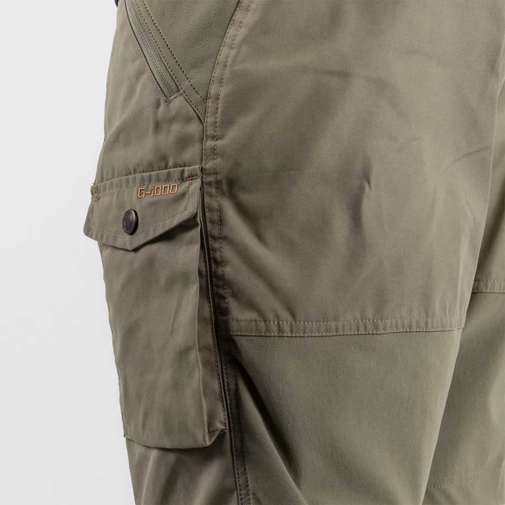 Fjällräven Men's Abisko Hiking Shorts - Light Olive, Size 54 - Durable Outdoor Adventure Shorts for Camping, Trekking & Travel