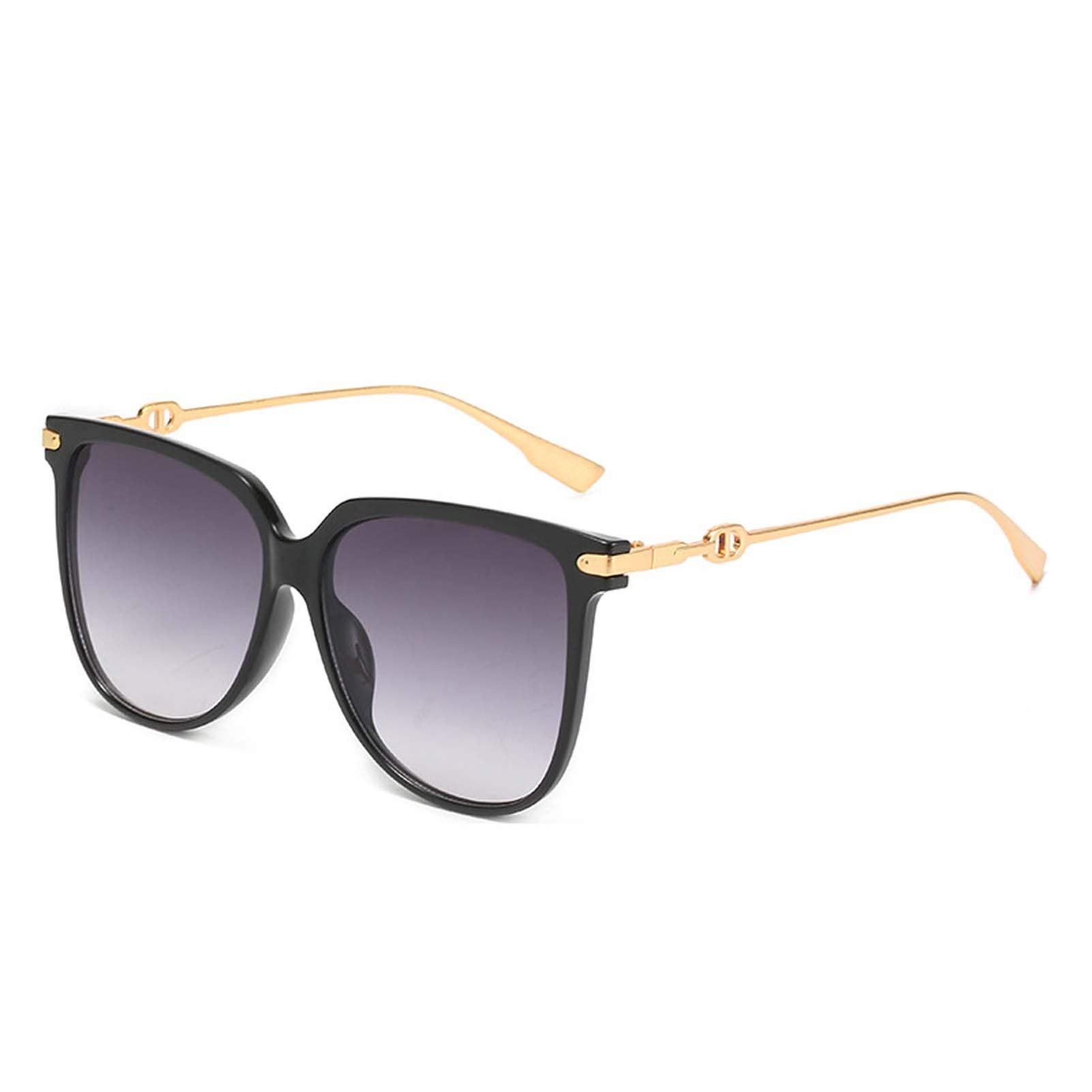 AMFG Large Frame Metal Sunglasses for Men & Women - UV Protection Polarized Shades for Outdoor Travel, Driving, Beach & Fashion - Color E