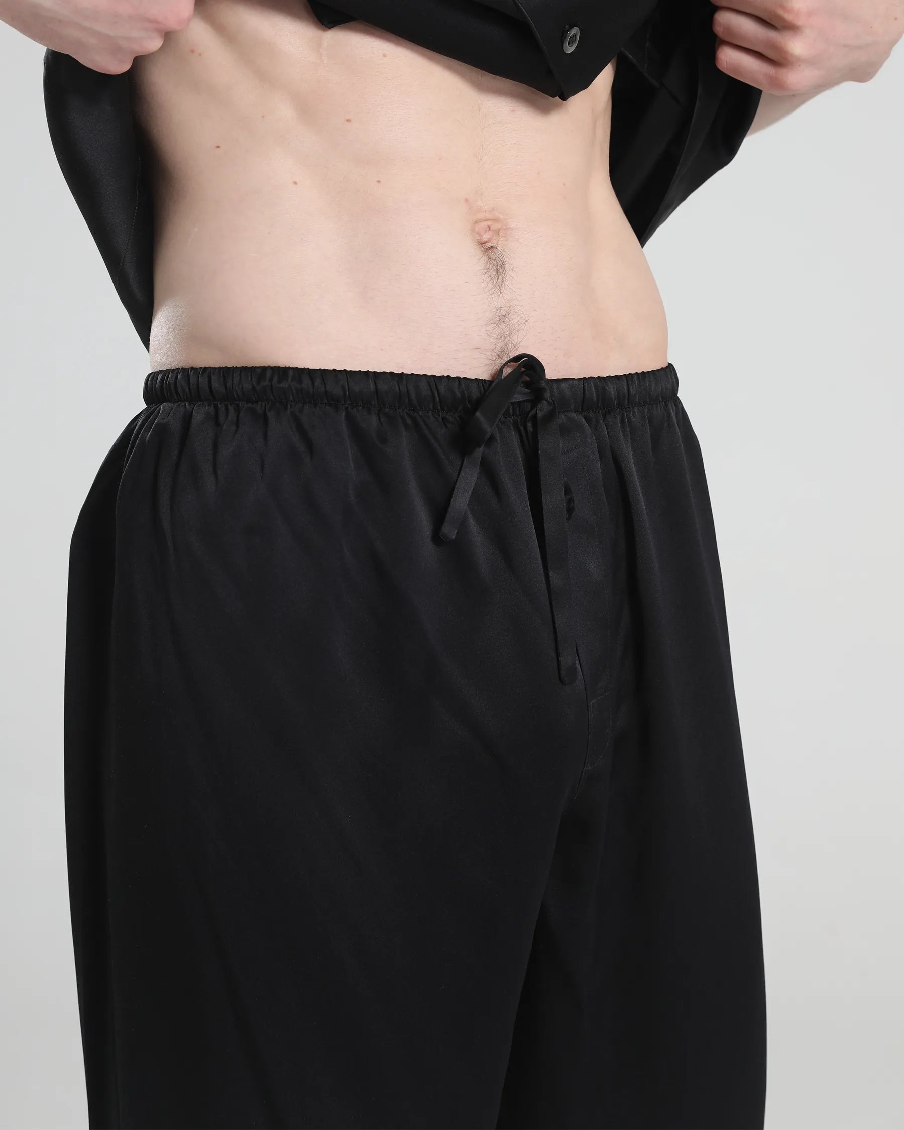 Men's 100% Silk Short Sleeve Pajama Set - Luxury Sleepwear for Comfortable Nights & Relaxing at Home
