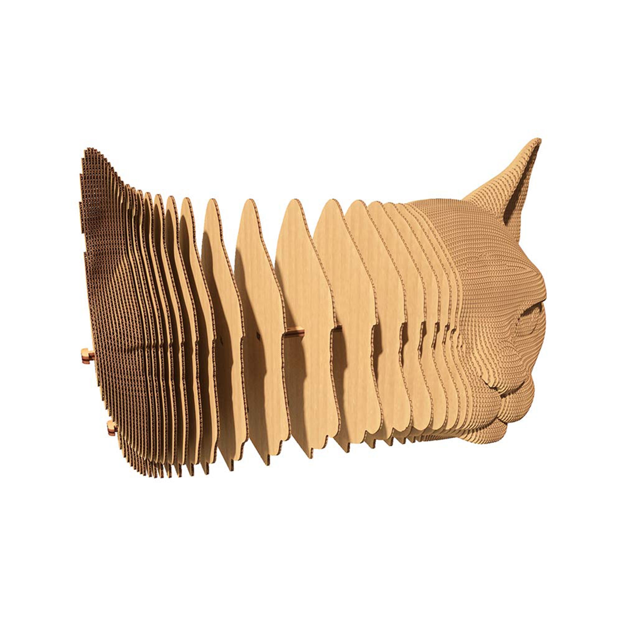 3D Cardboard Puzzle - DIY Cat Model Kit for Adults & Kids | Fun Educational Toy for Home Decor, Gifts & STEM Learning Activities