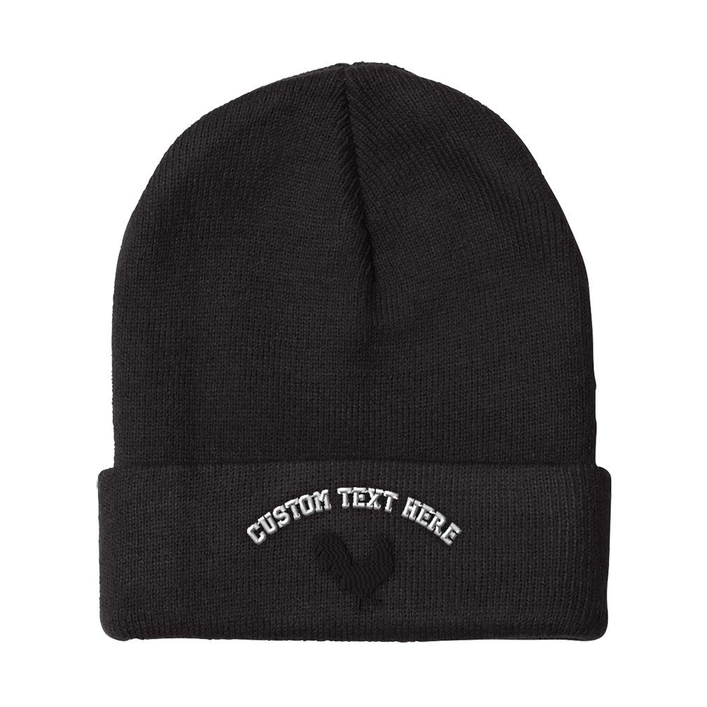 Speedy Pros Men's & Women's Winter Beanie Hat - Rooster G Embroidery Acrylic Skull Cap (One Size Fits Most) | Warm Fleece Lined for Outdoor Activities, Skiing, Snowboarding & Casual Winter Wear
