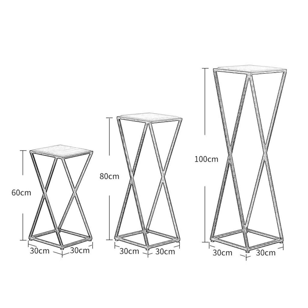 Modern Gold Metal & Glass Flower Pot Stand - 80x30x30cm Indoor Plant Holder for Living Room Decor, European Style Home Garden Accessories | Perfect for Displaying Potted Plants, Succulents, and Home Interior Styling