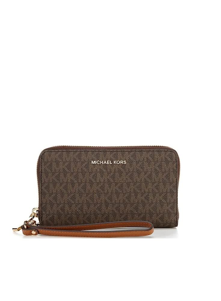 Michael Kors Jet Set Large Flat Multi-Function Phone Case - Stylish & Protective Cover for iPhone & Samsung - Perfect for Work, Travel & Everyday Use
