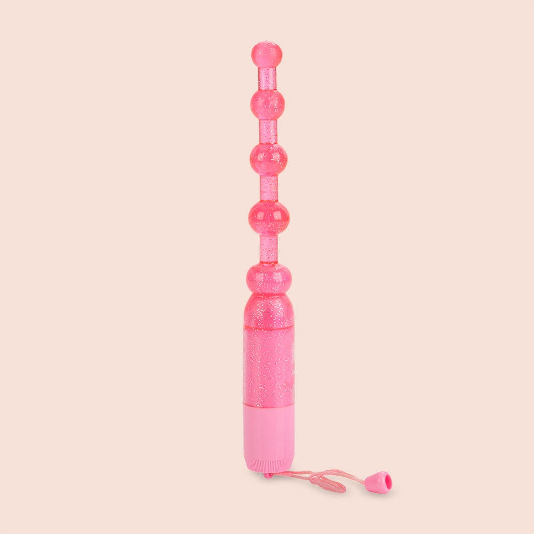Waterproof Vibrating Pleasure Beads by CalExotics - Rechargeable G-Spot & Clitoral Stimulator for Women - Perfect for Shower, Bath & Solo Play