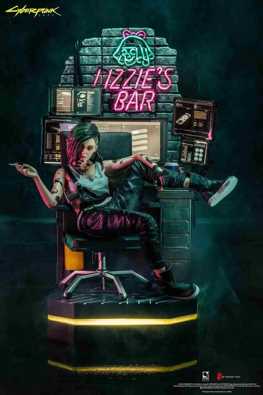 PureArts Licensed Cyberpunk 2077 Judy Alvarez Collectible Figure - Official Merchandise for Gamers & Collectors | Perfect for Display, Gaming Room Decor, and Cyberpunk Fans
