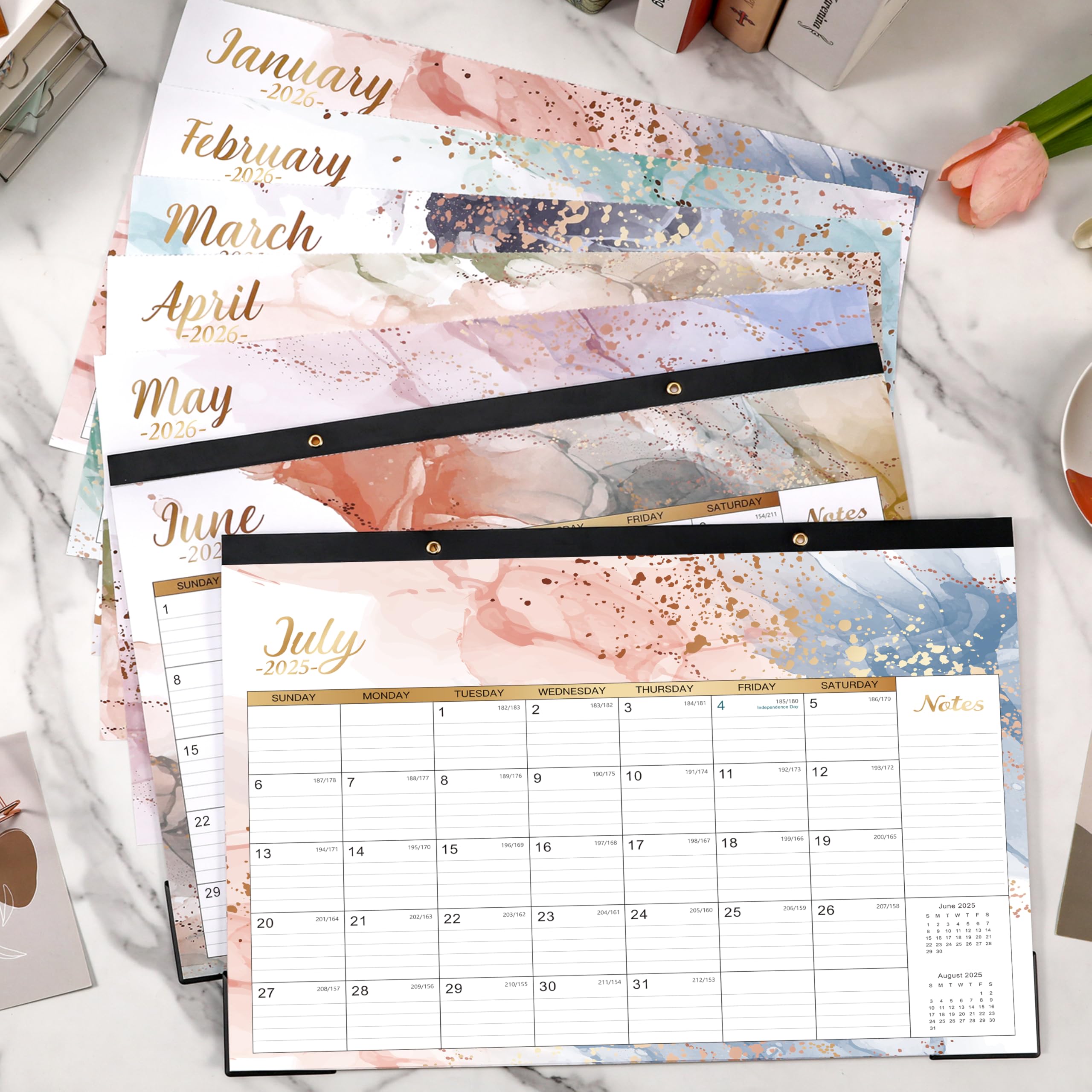 2025-2026 18-Month Wall & Desk Calendar - July 2025 to December 2026, 17