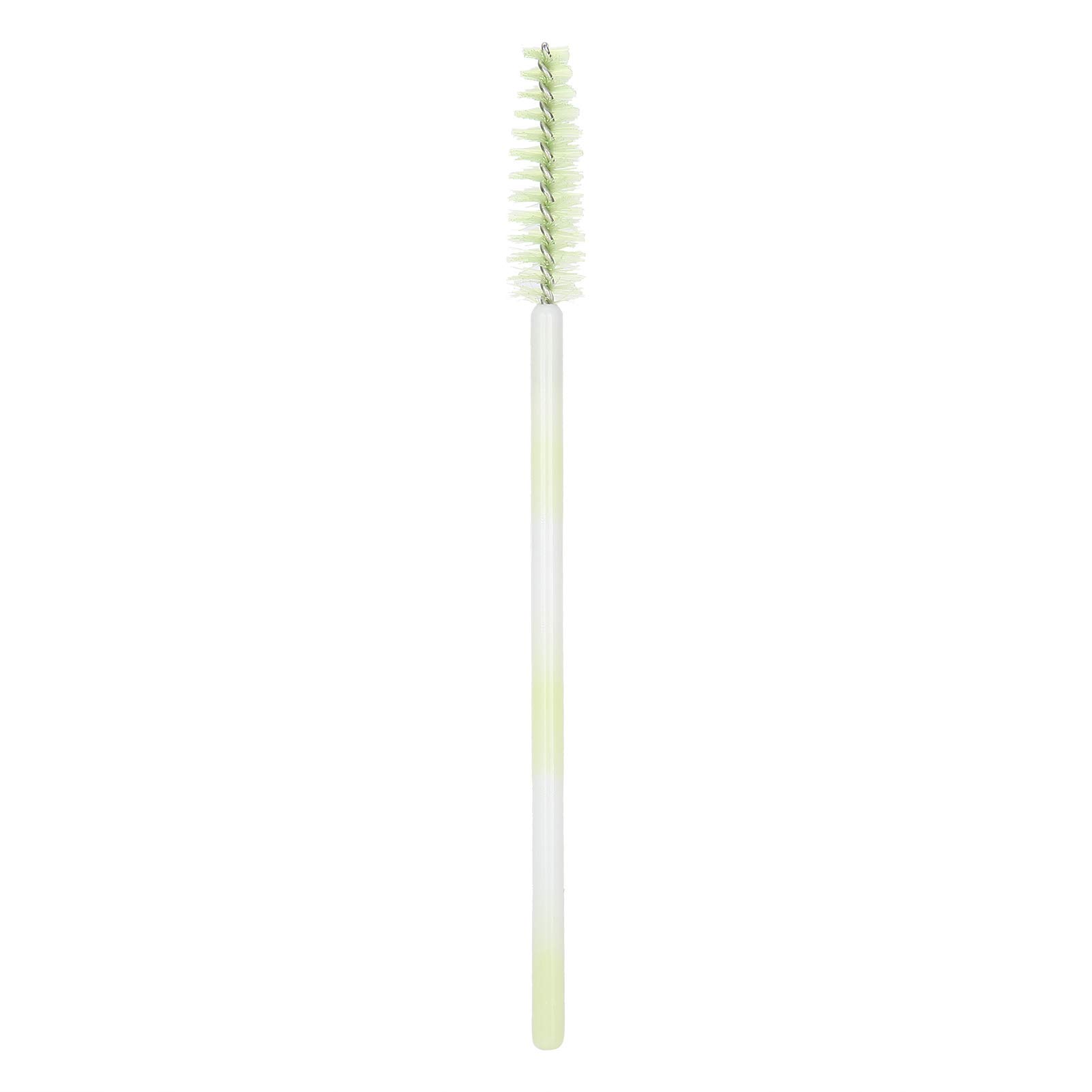 200pcs Green Mascara Wands - Disposable Lash Brushes for Eyelash Extensions, Makeup Application & Travel | Portable Spoolie Applicators for Professional & Home Use