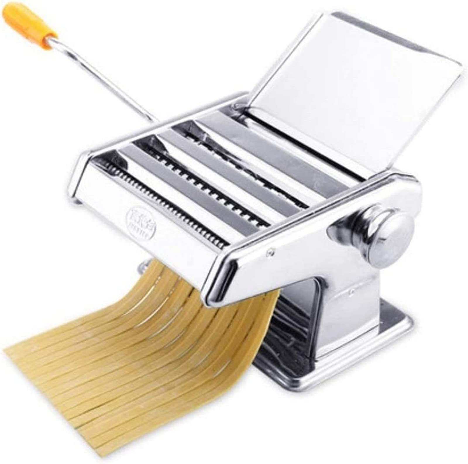 Premium Manual Pasta Maker Machine - Hand Crank Pasta Roller & Cutter for Homemade Noodles, Spaghetti, Lasagna | Fresh Dough Making Tool with Rolling Press Kit | Perfect for Italian Cooking, Family Meals & Restaurant-Quality Pasta at Home