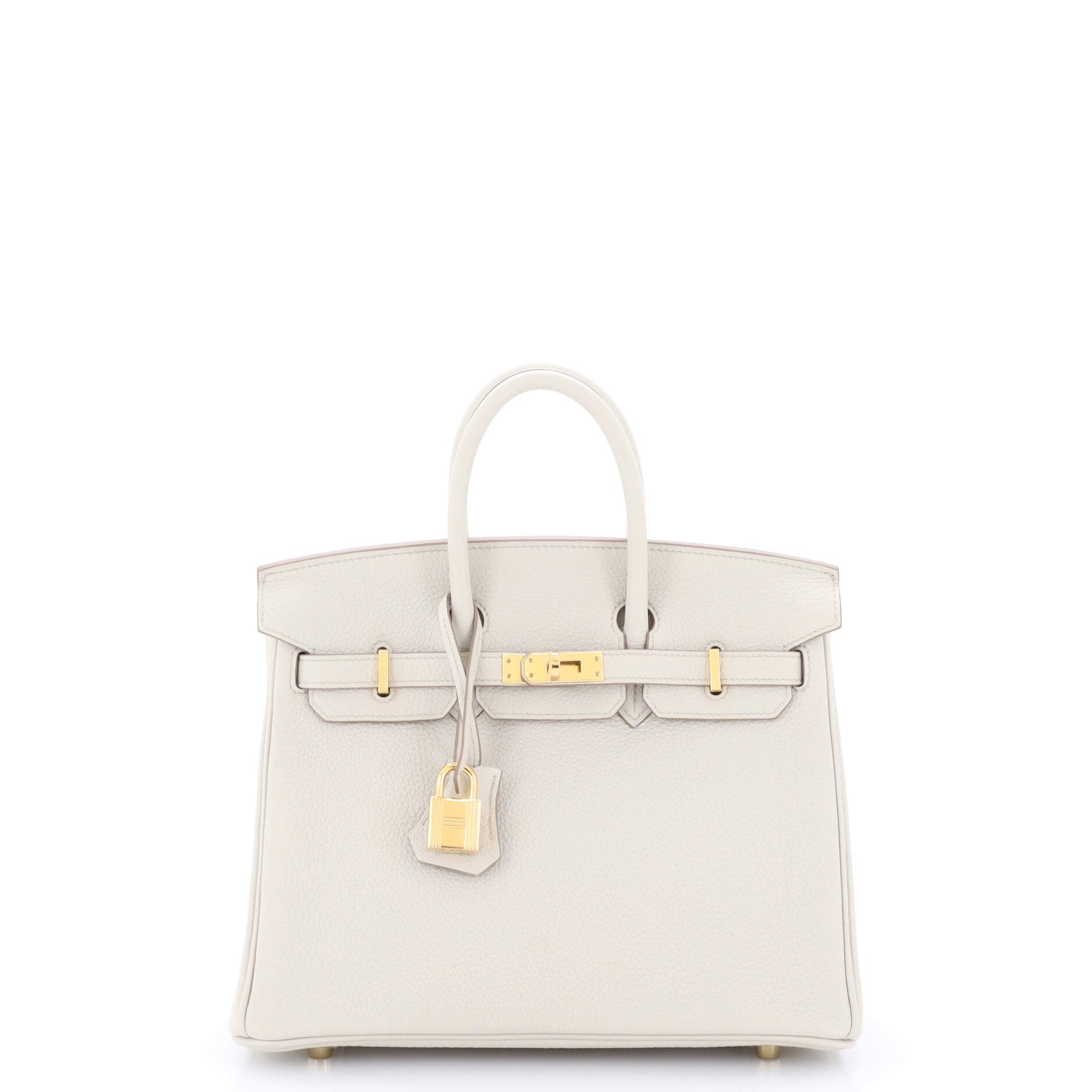 Authentic Birkin 25 Handbag in Light Togo Leather with Gold Hardware - Luxury Designer Tote for Women, Perfect for Work, Travel & Special Occasions