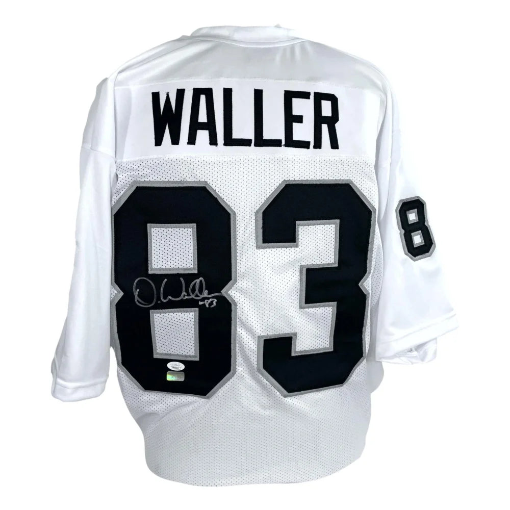Darren Waller Autographed Las Vegas Raiders White Jersey - Certified JSA COA - Limited Edition Signed NFL Football Jersey - Perfect for Collectors, Fans, and Sports Memorabilia Displays