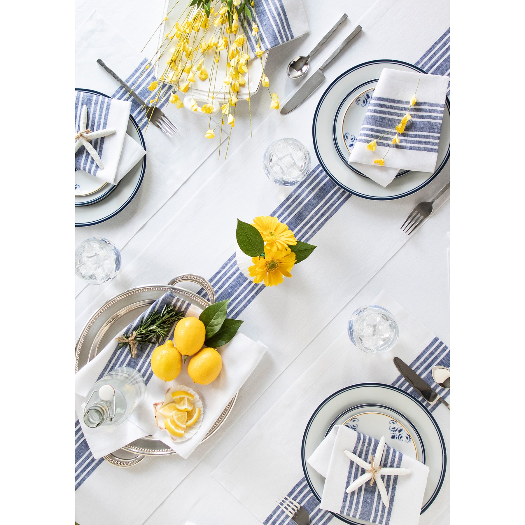 Rustic Farmhouse Table Runner - Cotton Linen Blend for Dining Room Decor - Perfect for Thanksgiving, Christmas & Everyday Use