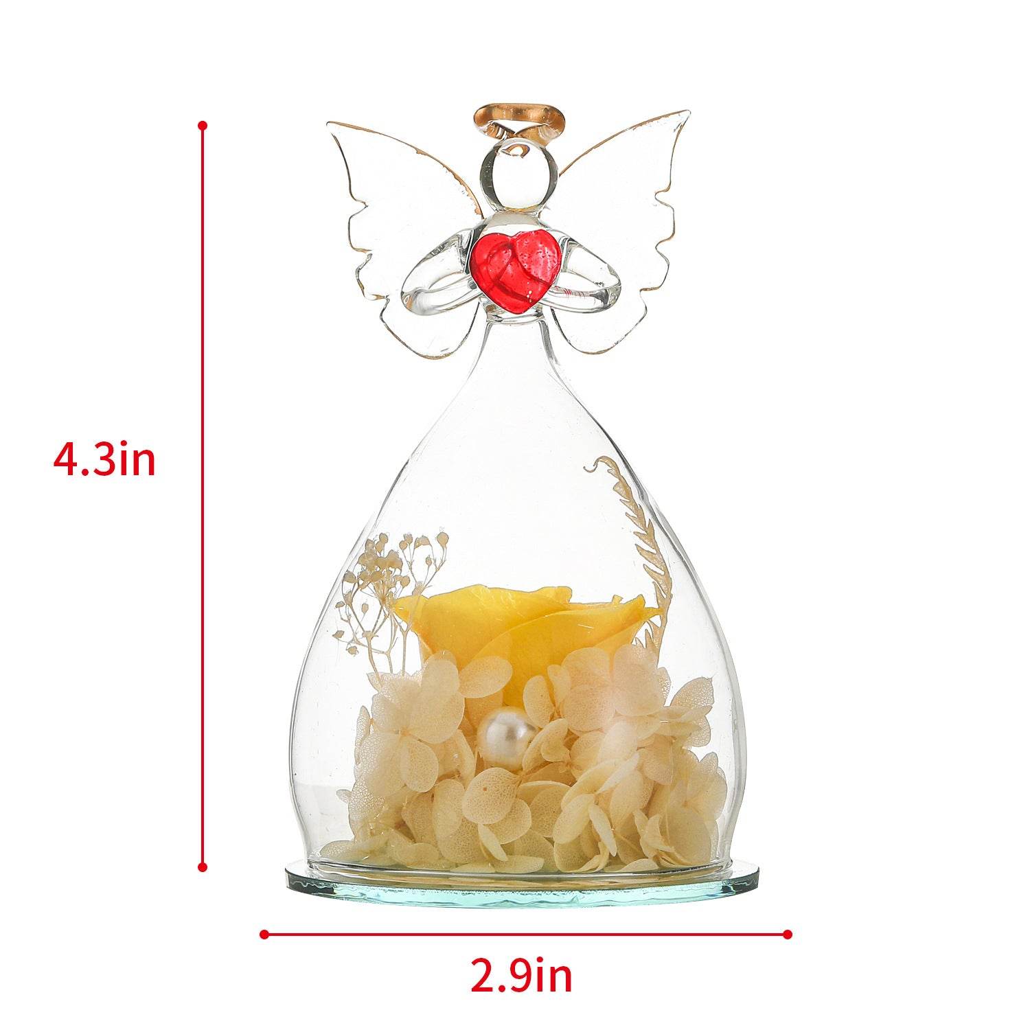 Eternal Rose Gift for Women - Preserved Real Roses in Glass Dome for Anniversary, Valentine's Day & Romantic Occasions