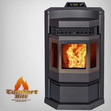 ComfortBilt HP22N Black Stainless Steel Pellet Stove - Efficient Heating for Homes, Cabins & Outdoor Spaces