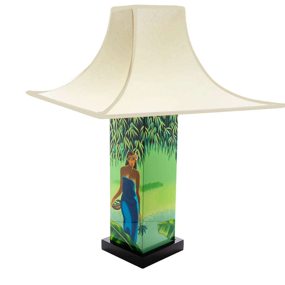 Tim Nguyen Mango Tree Table Lamp - Modern Home Decor for Bedroom, Living Room & Office - Stylish LED Night Light with Natural Wood Base
