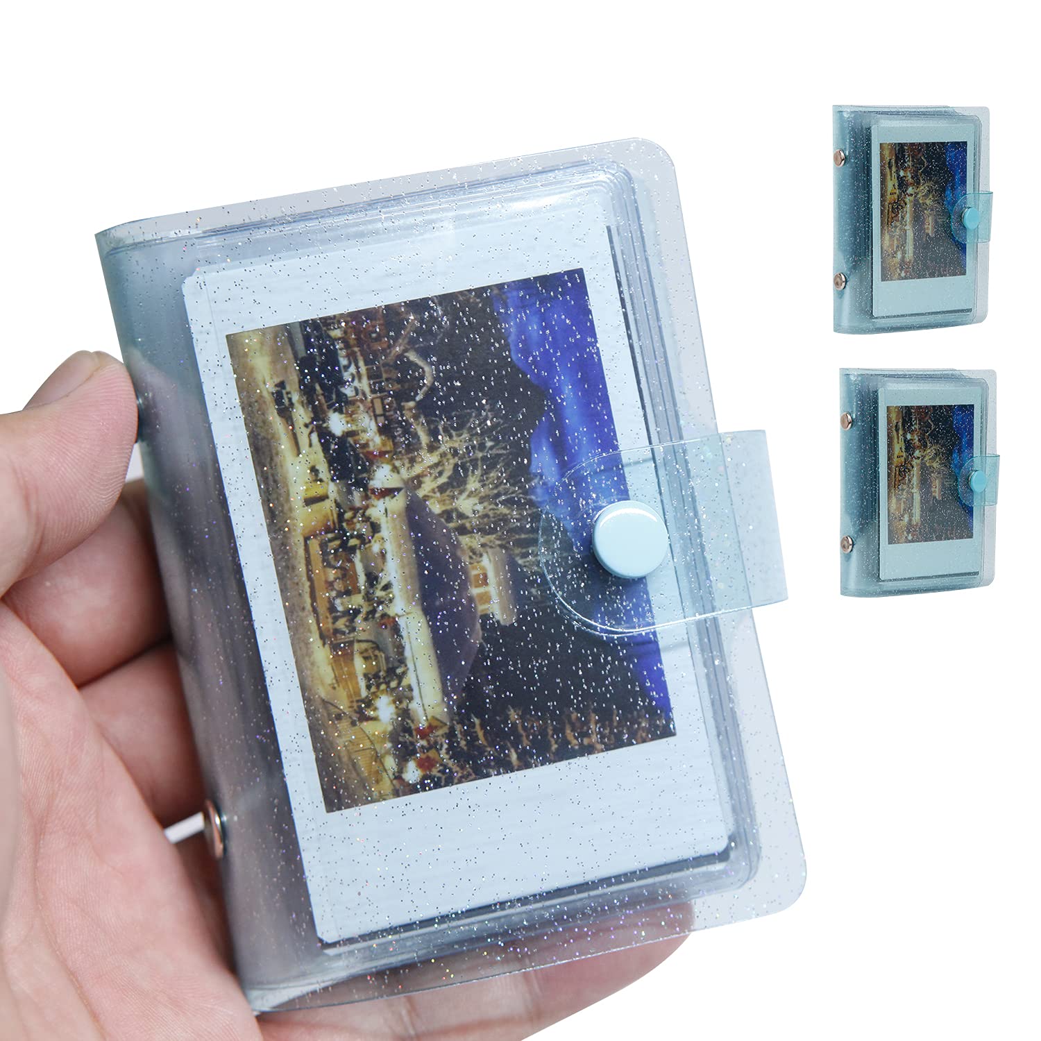 4-Pack 36-Pocket 2x3 Small Photo Album - Compatible with Fujifilm Instax Mini, Polaroid Snap, Z2300, SocialMatic Instant Cameras & ZIP Instant Printer - Perfect for Storing Travel Memories, Party Photos & Instant Prints