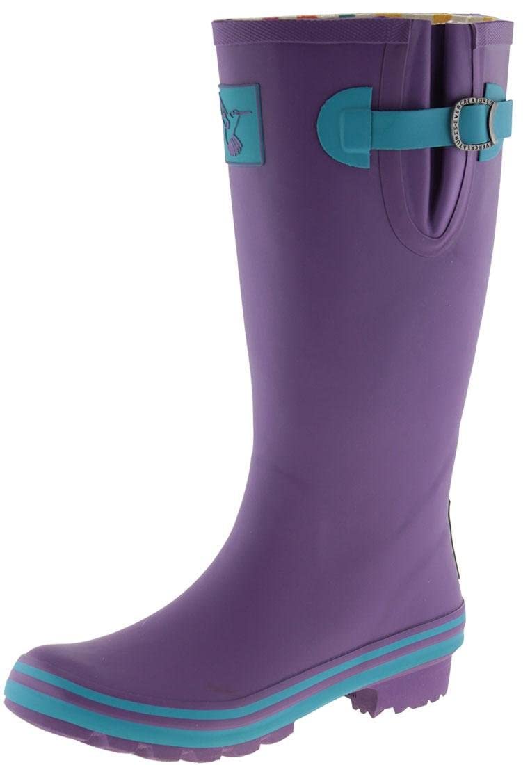 Evercreatures Women's Waterproof Knee High Rain Boots - Comfortable Garden Shoes for Outdoor Use, Rubber Gumboots with Cushioned Insole | Perfect for Gardening, Hiking & Rainy Day Wear