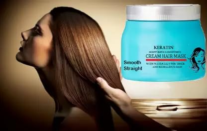 Keratin Moisturizing & Smoothing Hair Mask Cream - Deep Conditioning Treatment for Dry, Damaged Hair (180g) | Salon-Quality Hair Care for Frizz Control & Shine - Perfect for Home Use & Professional Salons